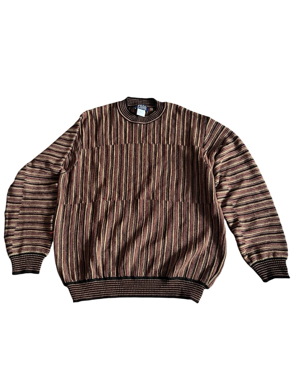 Vintage Pelo Knit Sweater Coogi Style 56 Size XL (01)